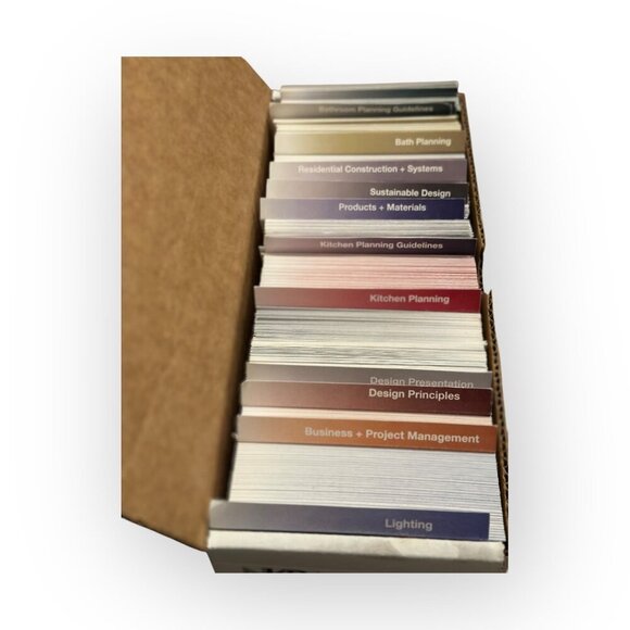 NKBA Exam Prep Flashcards Set For CKBD Certification in Kitchen and Bath Design - Picture 8 of 16